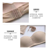 无肩带内衣 女聚拢无钢圈bra防滑文胸无痕抹胸子墨壹品夏季薄杯款