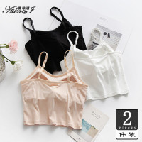 美背吊带小背心裹胸抹胸内衣女无钢圈夏天薄款一体式文胸网红