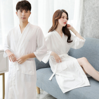 起居服浴袍女士夏天成人家用洗澡睡袍男情侣酒店浴巾速干睡衣