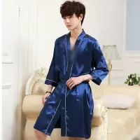 睡袍男士夏季浴衣浴袍和服长袍睡裙男袍夏天长款薄款韩版睡衣