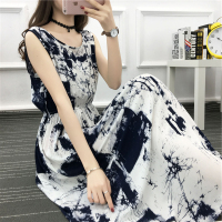 大码棉绸睡裙女夏季绵绸无袖宽松连衣裙薄款可外穿夏天长款睡衣裙