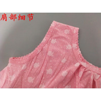 夏季纯棉针织加肥加大女士睡裙中长款宽肩窄肩家居睡裙 一件