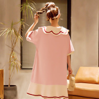 2020年新款睡裙女夏季纯棉网红可爱公主夏天大码胖mm孕妇睡衣裙子