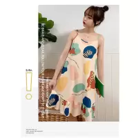 吊带睡衣裙女棉薄款可爱性感夏季家居服学生夏天长款休闲睡衣