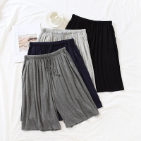 莫代尔夏季睡裤男士纯棉夏天短裤家居裤休闲宽松大码五分裤沙滩裤