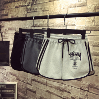 夏季新款宽松睡裤家居裤瑜伽运动五分裤女跑步休闲短裤超短裤热裤