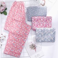 中年妈妈睡裤女春秋季薄款加大码长裤宽松空调裤中年人家居裤