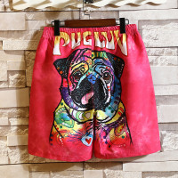 睡裤男夏天薄款冰丝短裤宽松潮流居家大裤衩卡通五分裤骚气沙滩裤