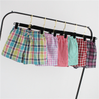 纯棉双层纱布短裤女夏睡裤 全棉居家裤热裤薄款家居裤大码