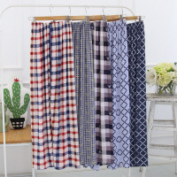 棉绸睡裤男春秋夏薄款人造棉家居裤绵绸长裤子宽松大码空调防蚊裤