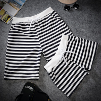 男士宽松短裤情侣沙滩裤家居睡裤男夏季卡通五分裤潮流大裤衩韩版