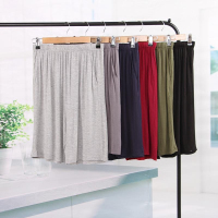 莫代尔夏季男短裤家居五分宽松休闲薄款睡裤可外穿沙滩裤加大裤衩