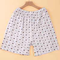 纯棉内裤男士平角裤睡裤宽松加肥加大码家居裤四角短裤中老年内裤