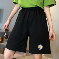 韩版纯棉睡裤女夏季小雏菊短裤宽松大码裤衩薄款休闲居家裤可外穿