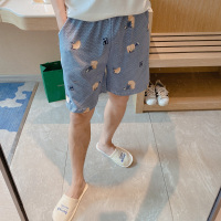 夏季沙滩裤男纯棉休闲短裤五分裤宽松大码居家薄睡裤200斤大裤衩