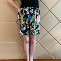 夏季女装睡裤短裤妈妈装中青年女士绵绸裤子宽松男加大码裤衩