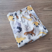 夏季休闲家居裤短裤情侣睡裤男纯棉宽松沙滩裤子