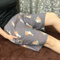 棉绸短裤女式宽松透气加大加肥裤衩花色沙滩裤家居四分裤睡裤夏天