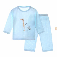 儿童家居服套装童装男童空调服女童睡衣竹纤维宝宝夏装季新款薄
