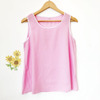 大码胖mm人造棉绵绸背心女无袖上衣t恤宽松遮肚吊带打底衫外穿夏