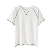 睡衣男夏季纯棉短袖单件上衣薄款t恤夏天居家外穿半袖宽松家居服