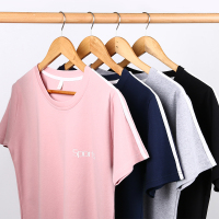 睡衣上衣单件女士夏季纯棉短袖纯色薄款运动时尚家居服全棉可外穿