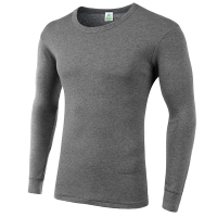 ab内衣中老年保暖内衣秋衣男棉毛衫薄款打底男士内衣上衣纯棉单件