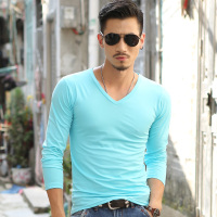 男士内衣莫代尔秋衣单件上衣男长袖紧身打底纯棉毛衫春秋季超薄款