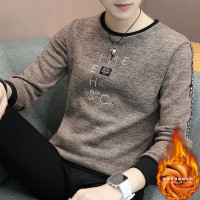 内衣男士冬季加绒加厚可外穿保暖上衣加绒2019时尚帅气休闲男毛衣