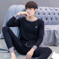 青少年学生保暖内衣薄款单层男秋衣秋裤套装春季高中生