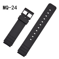 适配卡西欧MQ-24手表表带 MQ-58 71 76 98 MW-59黑色手表配件 CASIOA32W