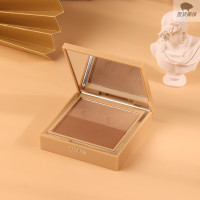 彩妆开心笑脸哑光粉饼 V脸立体鼻影高光影双色修容