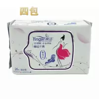 媖洁网面卫生巾媖洁卫生巾干爽网面日用夜用组合26片装超薄瞬吸姨妈巾