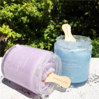 Verbena Linn身体磨砂膏去鸡皮去角质沐浴盐磨砂膏去鸡皮肤毛囊角质疙瘩大腿浴盐男士女士