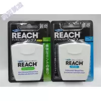 生 牙线原装生reach丽奇牙线2盒薄荷有蜡一盒无味有蜡一盒