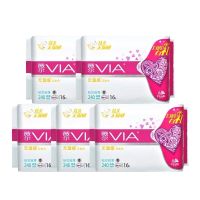 维达卫生巾维达VIA薇尔棉柔卫生巾姨妈巾贴芯日用240mm6包48片