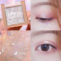 leezi/网红单影小盘便携持妆闪粉珠光防水亮片大地色