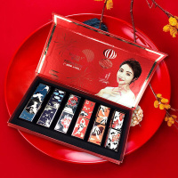 韩婵抖音同款口红套装中国风不色防水滋润哑光南瓜色曼诗丽