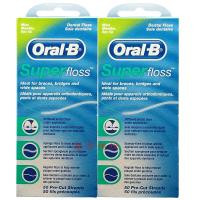 牙线Oral-B牙线 Superfloss正畸牙套牙线 薄荷味