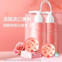 COCOVEL法式香氛五月玫瑰烟酰胺身体乳精油花瓣皂套装