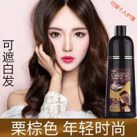 洗彩色泡泡染发剂女洗发水自己在家盖白发2019流行色2020