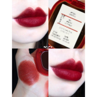 圆形保湿唇膏口红914#814吸血鬼色牛血砖红色