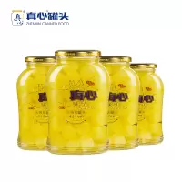 真心罐头食品水果罐头葡萄罐头玻璃瓶新鲜水果680g*4瓶装整箱