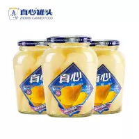 真心罐头 冰糖雪梨糖水梨子水果罐头食品即食零食880g*3瓶