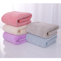 一木棉 珊瑚绒菠萝格浴巾