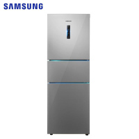 三星(SAMSUNG)280L升三门冰箱三开门风冷无霜智能变频低噪电冰箱银色节能省电