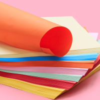 久创彩色A3纸彩色复印纸70g大红粉红浅黄浅蓝浅绿手工折纸500张/包