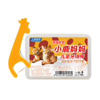 小鹿妈妈儿童牙线棒（150支）30支X5盒呵护乳牙