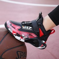 奔典品牌童鞋男童篮球鞋2022年夏款男孩网鞋中大童魔术贴跑步鞋儿童运动鞋
