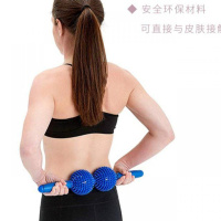 瑜伽按摩棒 刺球刺猬球弹力健身棍狼牙棒筋膜擀瘦腿肌肉放松解器